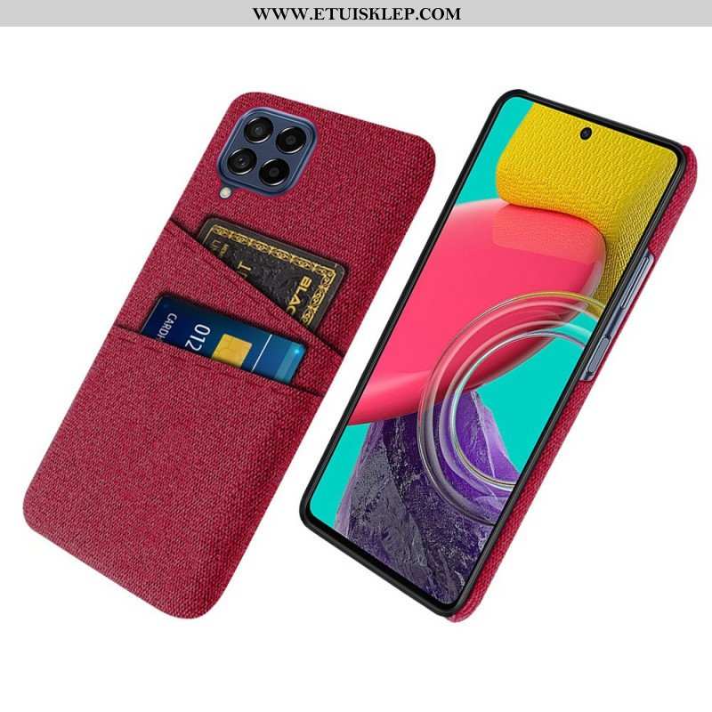 Etui do Samsung Galaxy M53 5G Posiadacz Karty Z Tkaniny